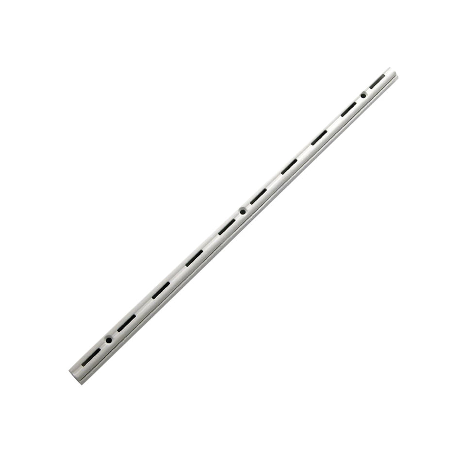 F-Systeem Wandrailsysteem staal gelakt 200 cm wit enkel 2 stuks-018946