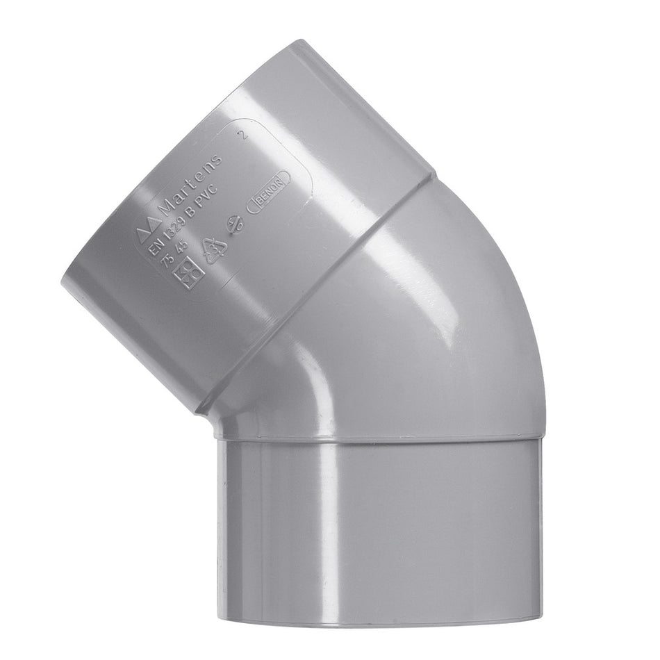 Martens PVC Bocht Lijmmof/spie 3,2mm 45°-049942