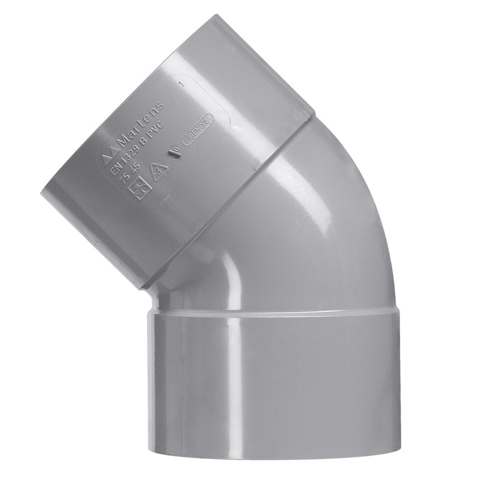 Martens PVC Bocht 2x Lijmmof 3,2mm 45°-049977