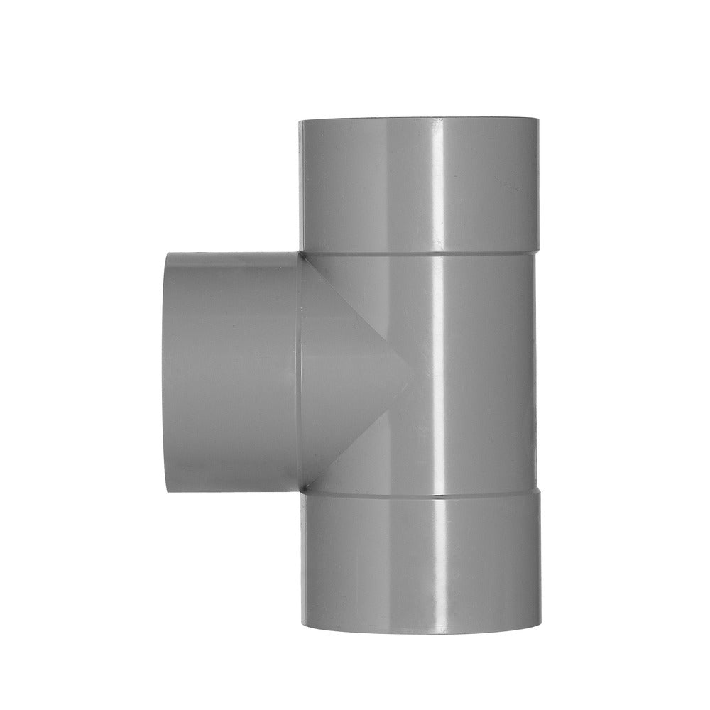 T-Stuk PVC 3x lijmmof wanddikte 3,2 mm Ø 110x110 mm 87° KOMO-keur-050343