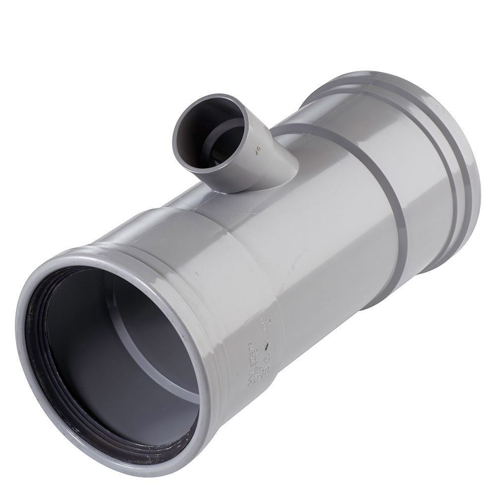 Martens PVC T-stuk 2x Manchetmof/1x lijmmof 3,2mm 110mm 45°-050483