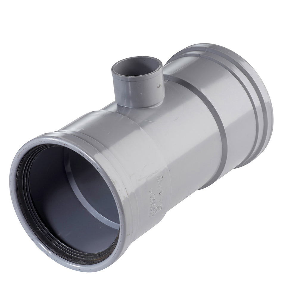 Martens PVC T-stuk 2x Manchetmof/1x lijmmof 3,2mm 110mm 87°-050491