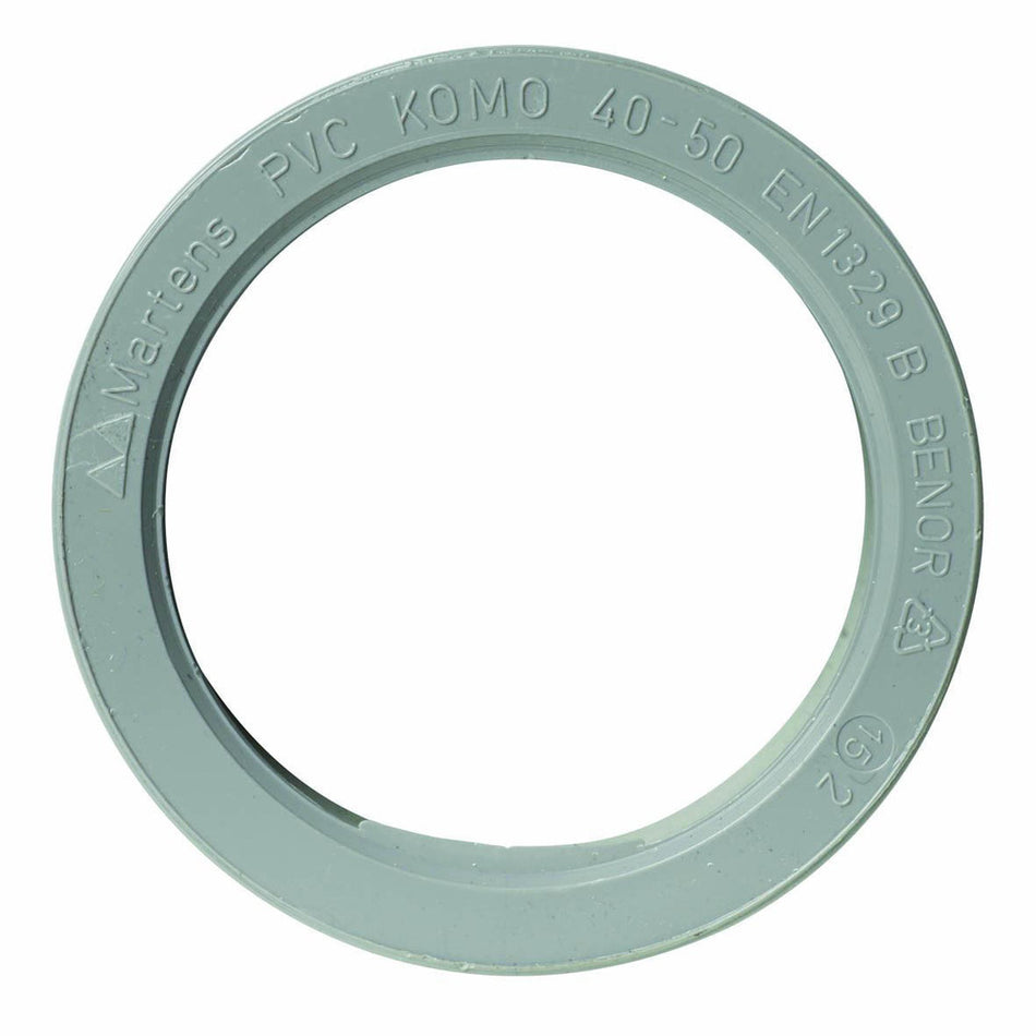 Inzetverloopstuk PVC wanddikte 3,2 mm Ø 50x40 mm t.b.v. binnenhuisriolering-050696