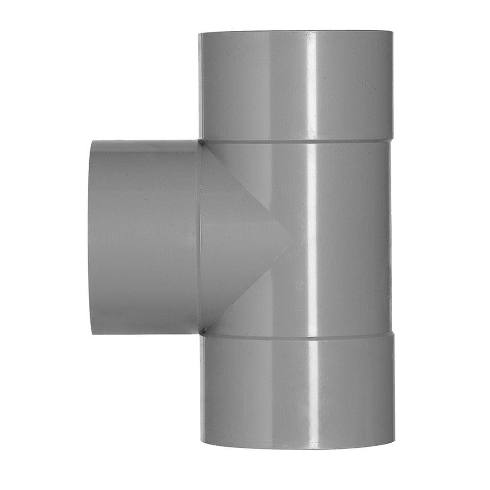 T-Stuk PVC 3x lijmmof wanddikte 3,2 mm Ø 75x75 mm 90° KOMO-keur-051179