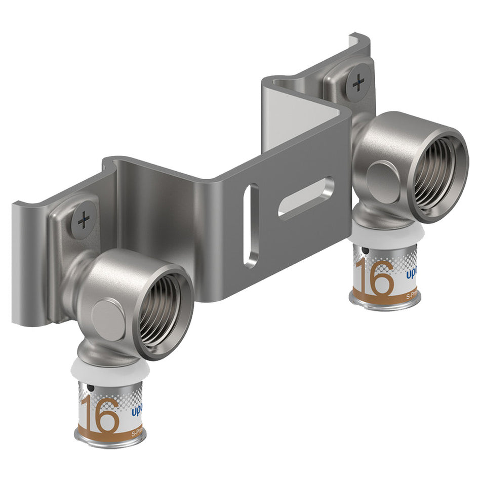 Uponor S-Press Perskoppeling Smart Muurplaat 16RP1/2FT 120mm-10000003