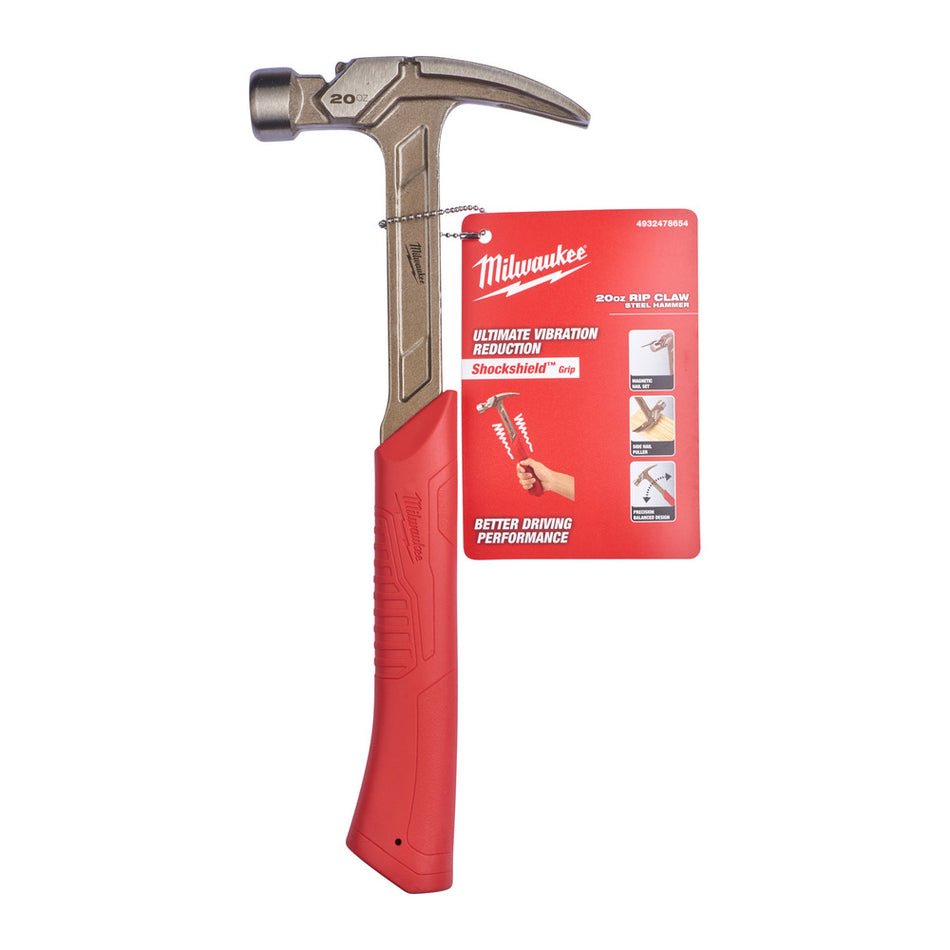 Milwaukee Klauwhamer Shockshield Recht 570gr-10000054