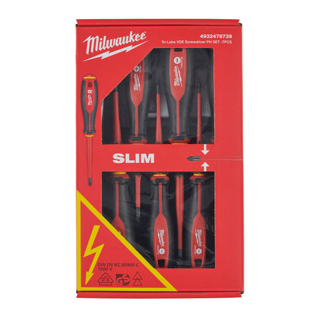 Milwaukee Schroevendraaierset VDE Tri-Lobe SL/PH 7-Delig-10000064