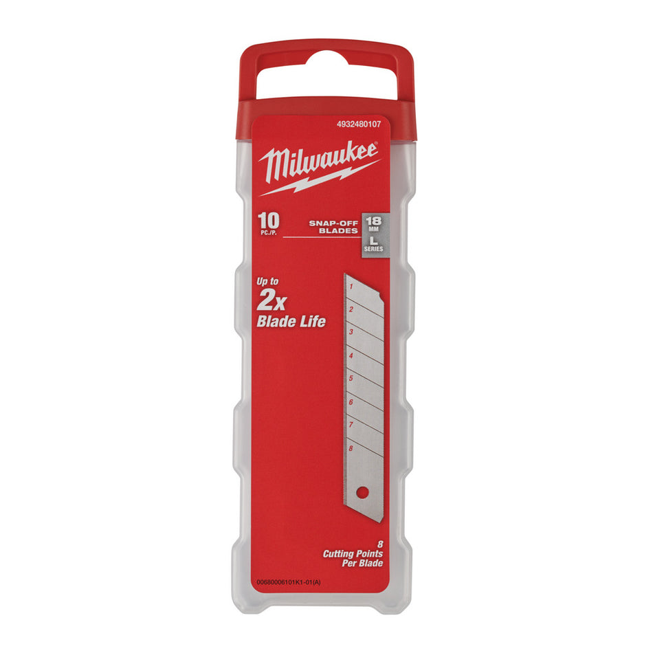Milwaukee Reserve Afbreekmesjes 18mm 10st-10000071