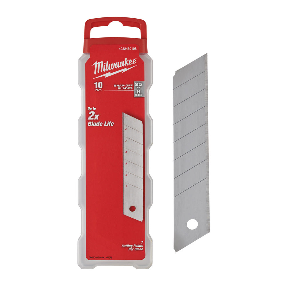 Milwaukee Reserve Afbreekmesjes 25mm 10st-10000072