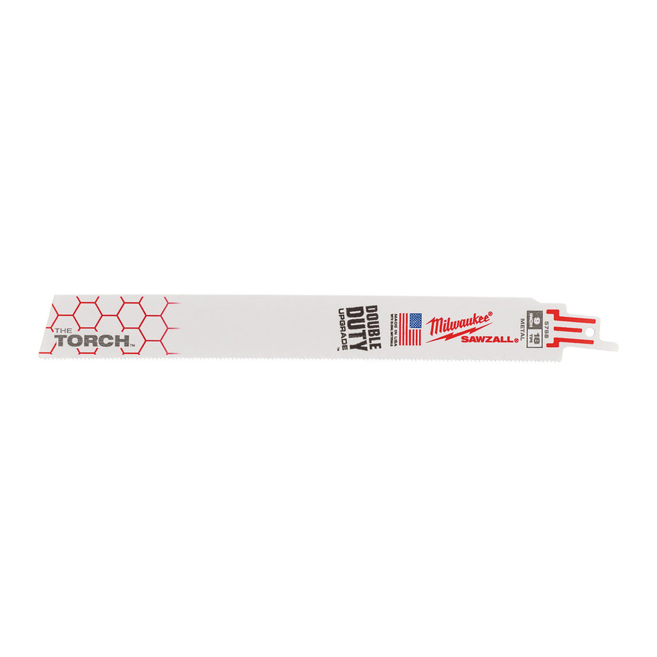 Milwaukee Reciprozaagblad Sawzall metaal Heavy Duty TORCH 230mm 18-Tpi 5st-10000147