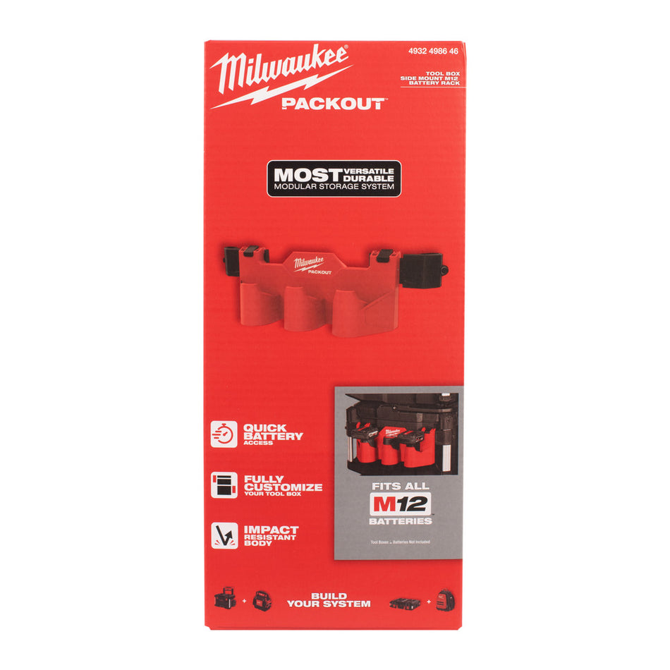 Milwaukee Packout Zijmontage M12 Accu Rek-10000266