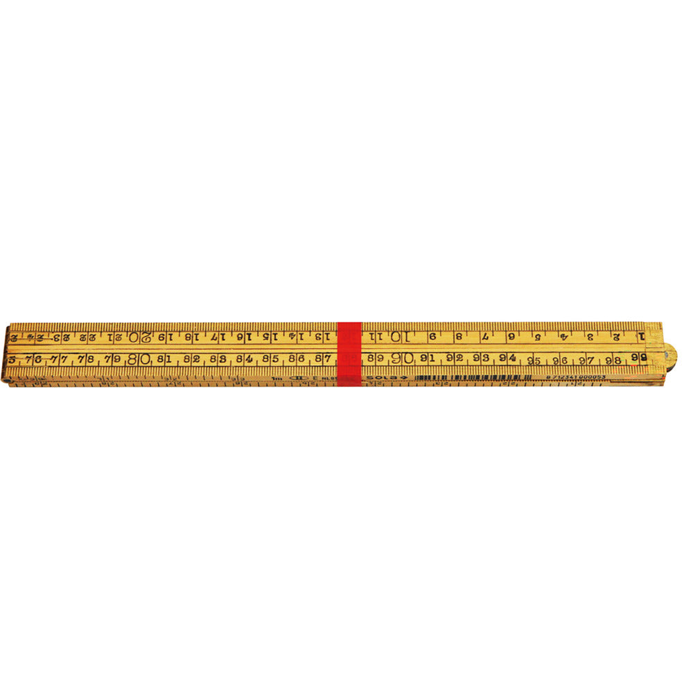 Duimstok Hout blank 1m-10000281