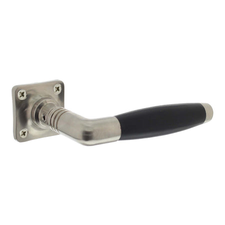 Intersteel Deurkruk Ton Basic Met Rozet 38x38x6mm Nikkel Mat Zwart-10000335