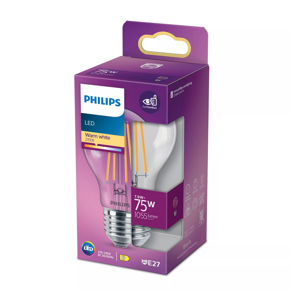 Philips Led Lamp Classic 75W A60 E27 WW CL ND 1PFSRT4-10000403