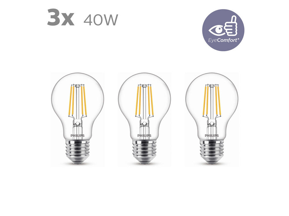 Philips Led Lamp Classic 40W A60 E27 WW CL ND 3PFSRT6-10000413