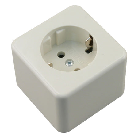 Berker Contactdoos Opbouw 1-Voudig Polarwit Randaarde-10000482
