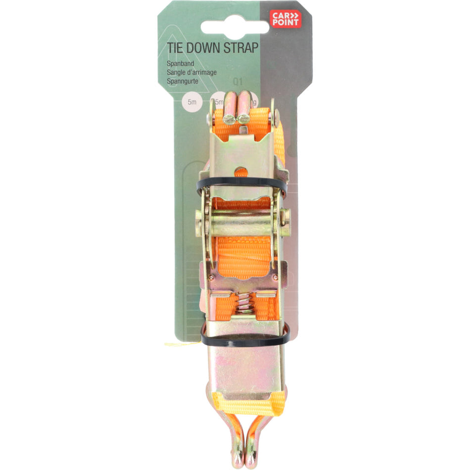 Carpoint Ratel Spanband Met Haken 5m-10000679