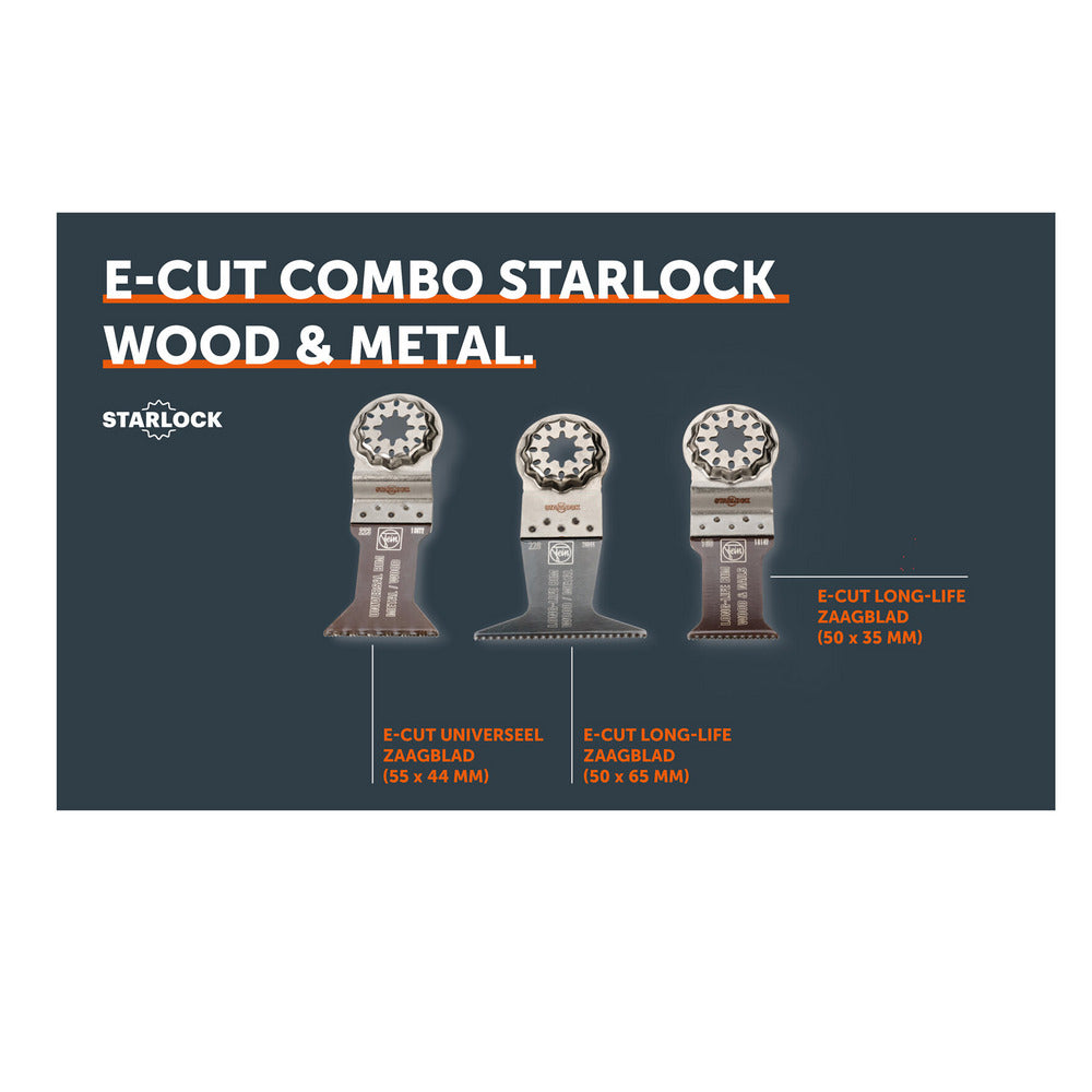 Fein Combo E-Cut Wood en Metaal Starlock 3delig-10000712