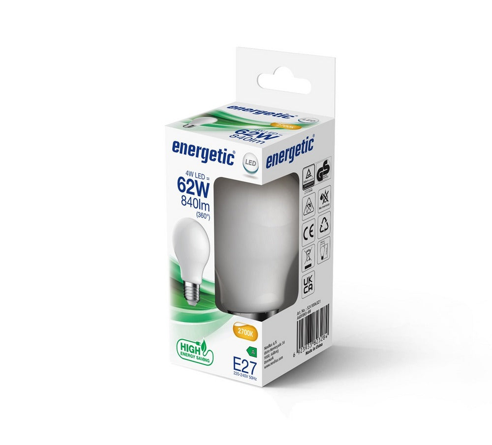 Energetic LED Lamp Bulb 2700 Kelvin 840 Lumen E27 Milky-10000768