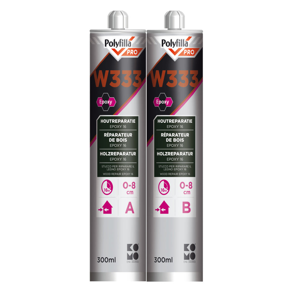 Polyfilla Houtreparatiemiddel Pro W333 Epoxy 2K 2x300ml-10000774