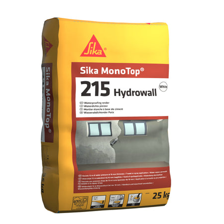 Sika MonoTop Waterdichtende Cementpleister 215 Hydrowall Wit Binnenzijde 25kg-10000786