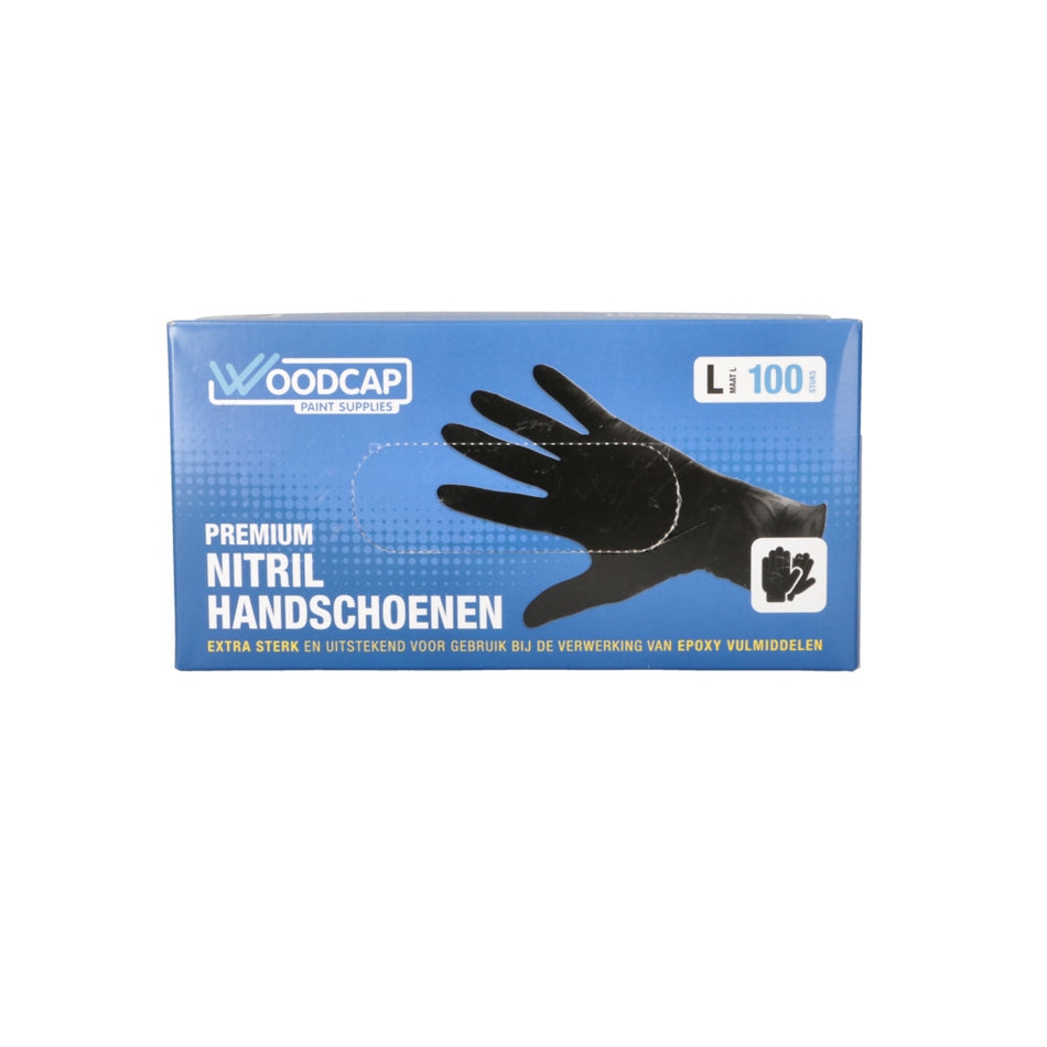 Woodcap Nitril Handschoenen L 100st-10000844