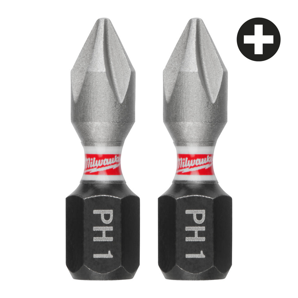 Milwaukee Schroefbit SHOCKWAVE PH1 25mm 3st-10000967