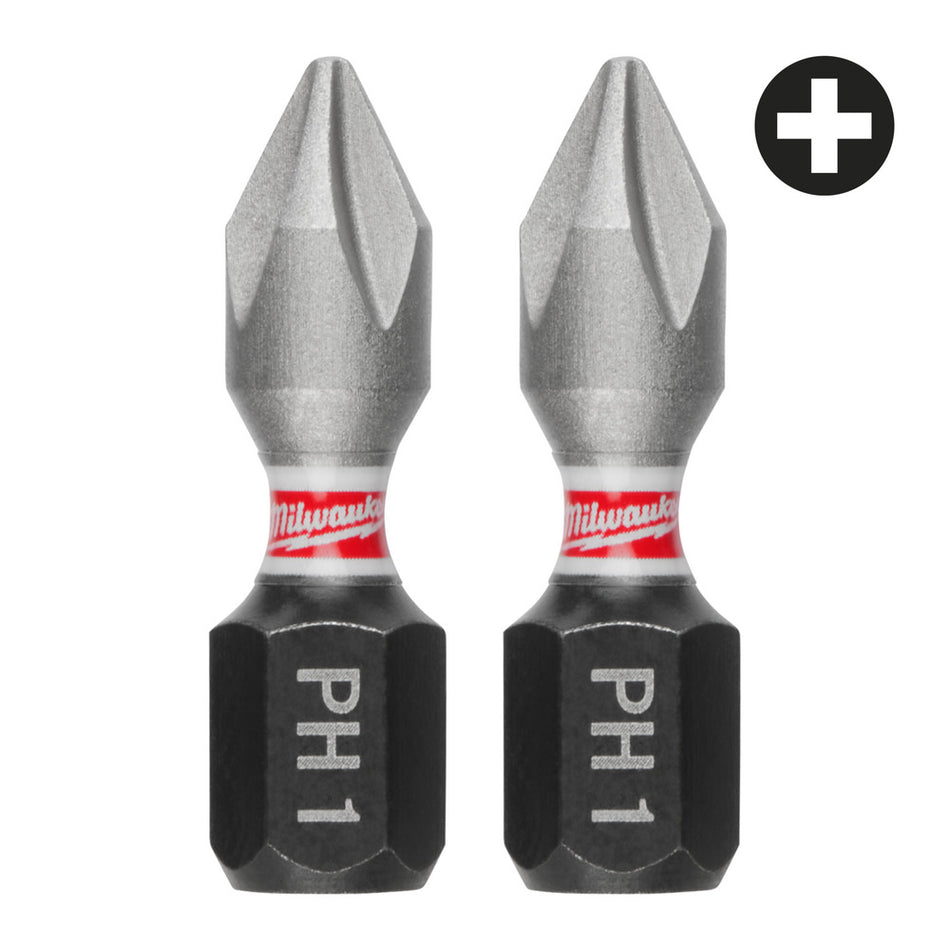Milwaukee Schroefbit SHOCKWAVE PH1 25mm 3st-10000967
