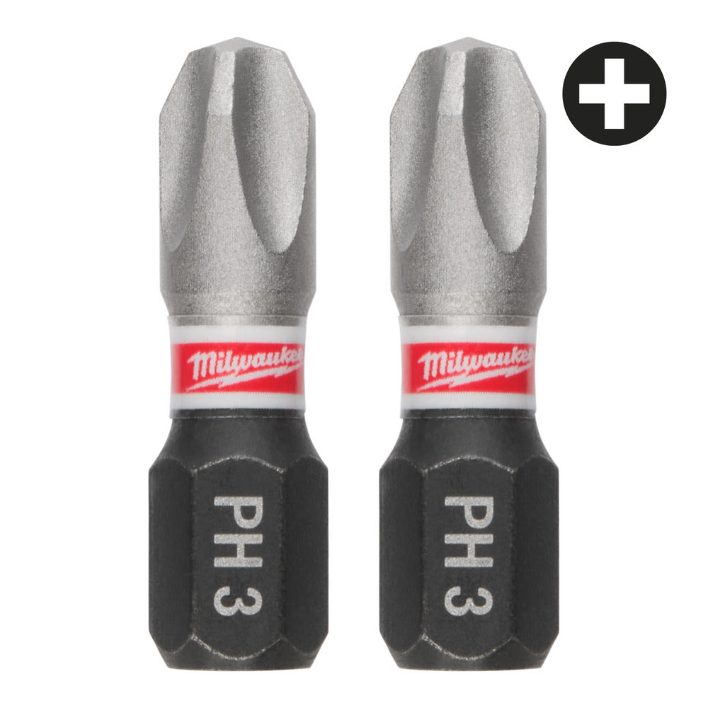 Milwaukee Schroefbit SHOCKWAVE PH3 25mm 3st-10000969