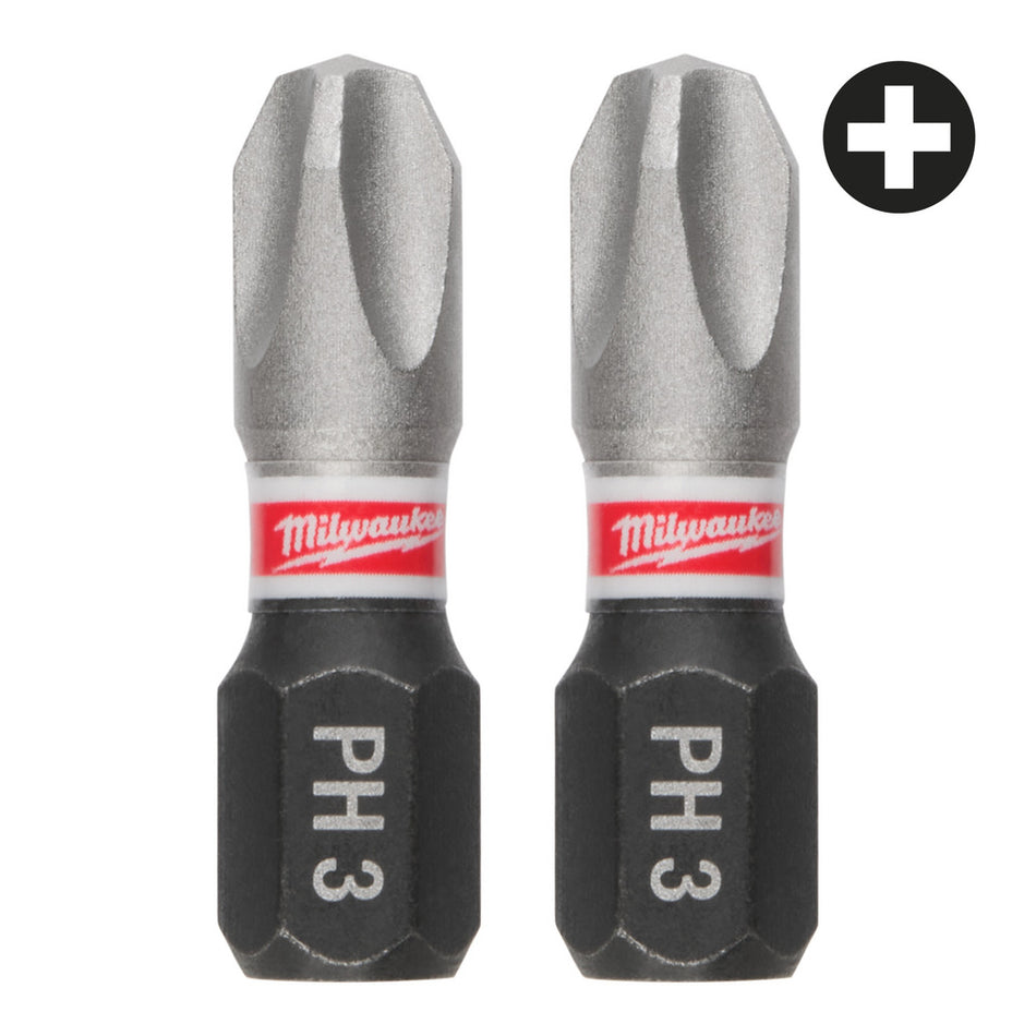 Milwaukee Schroefbit SHOCKWAVE PH3 25mm 3st-10000969