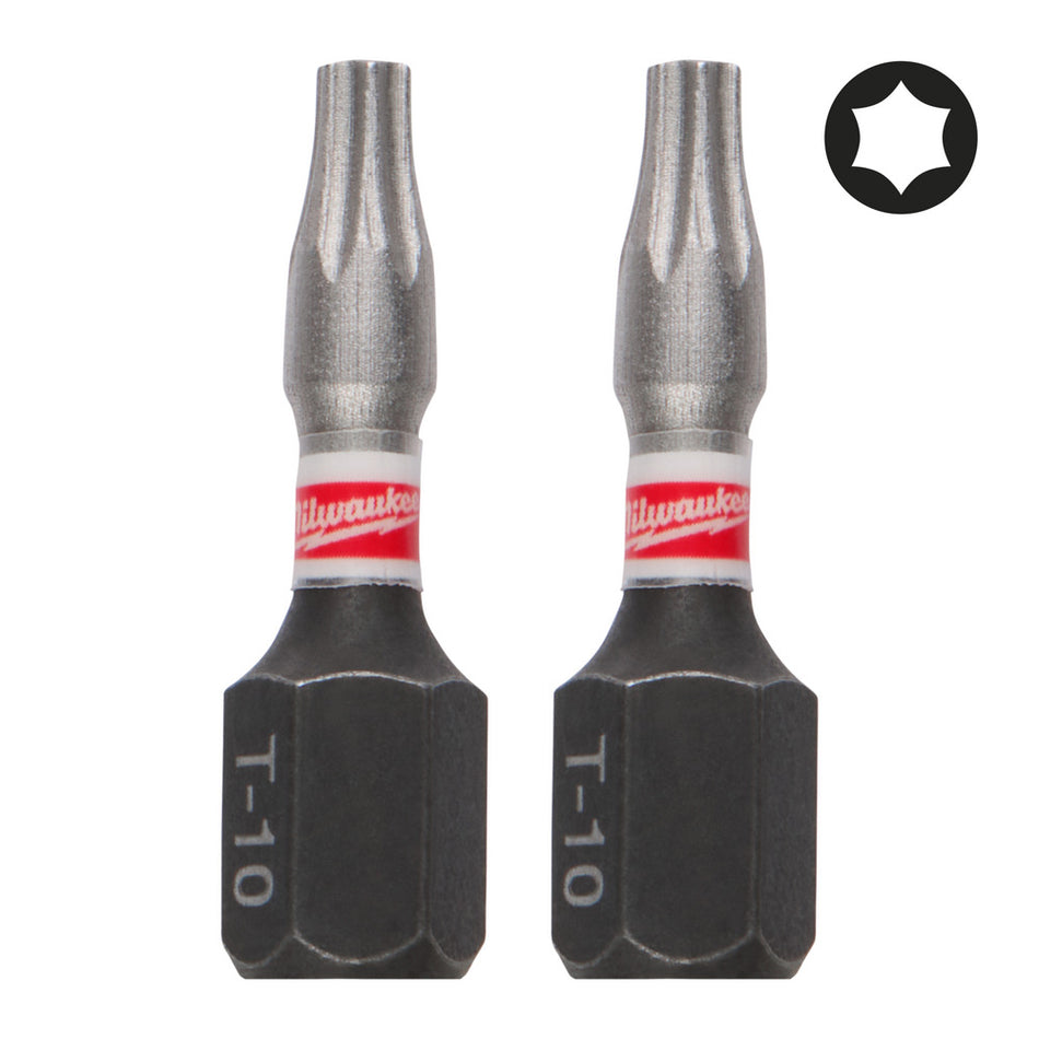 Milwaukee Schroefbit SHOCKWAVE TX10 25mm 3st-10000972