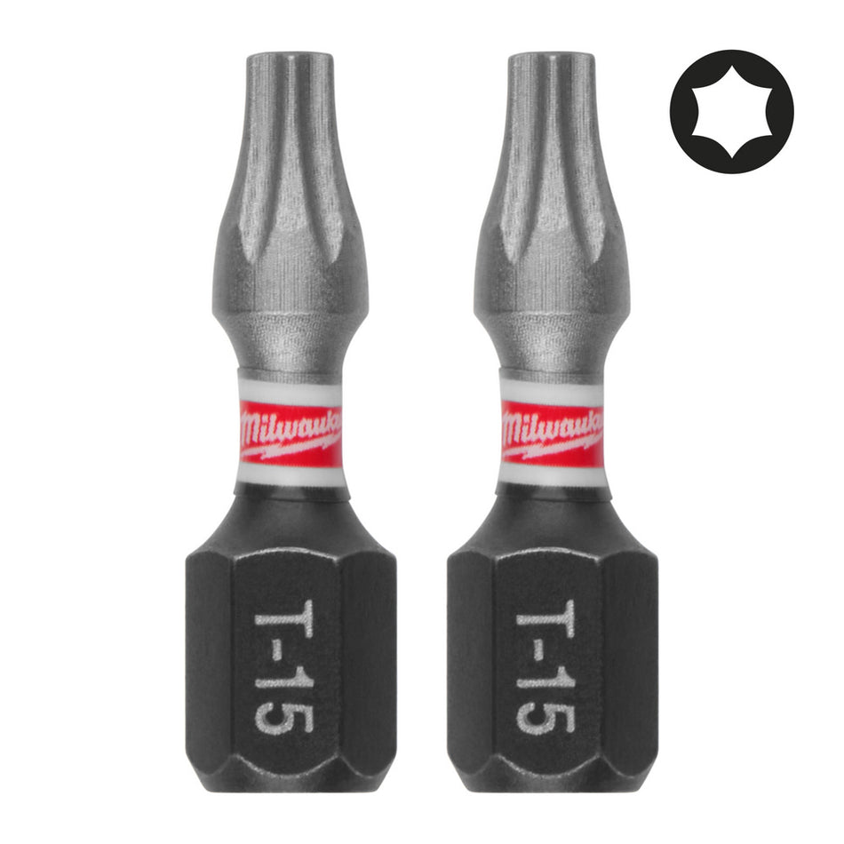 Milwaukee Schroefbit SHOCKWAVE TX15 25mm 3st-10000973