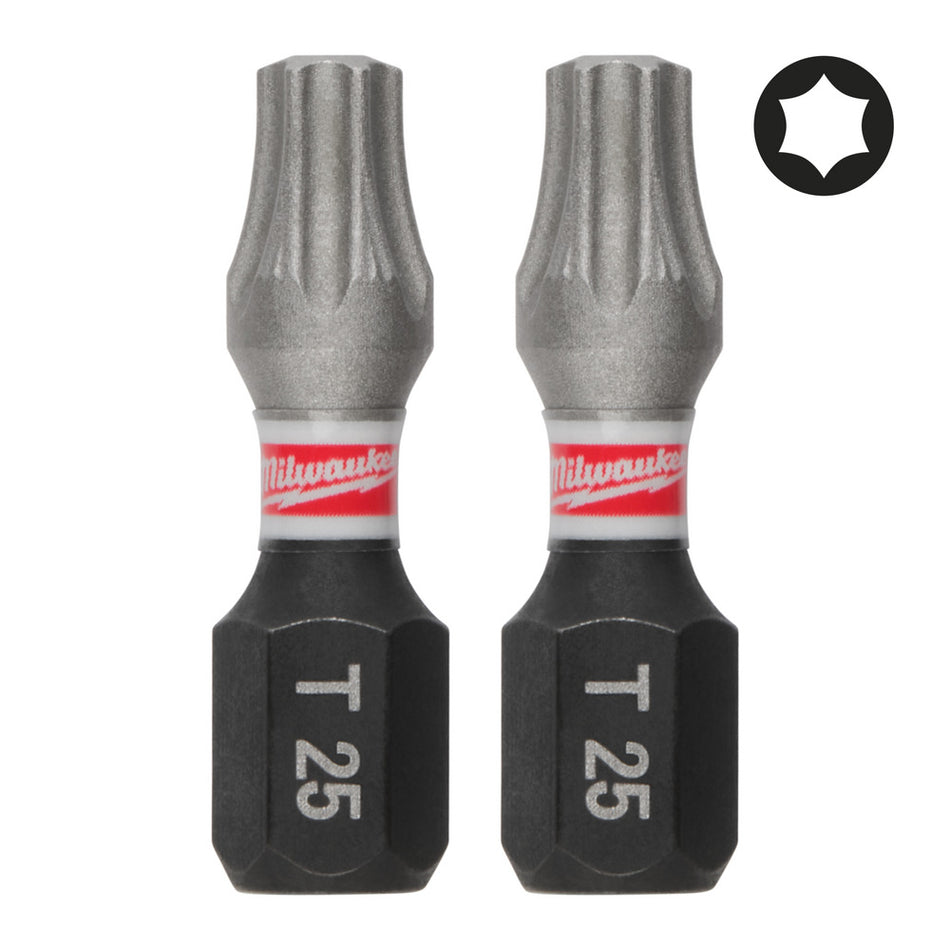 Milwaukee Schroefbit Shockwave TX25 25mm 3st-10000975