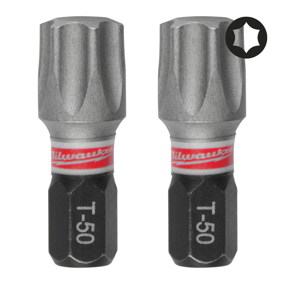 Milwaukee Schroefbit SHOCKWAVE TX50 25mm 3st-10000978