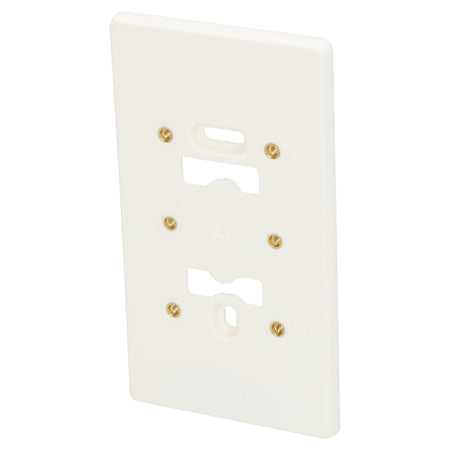 Q-Link Montageplaat 2-voudig Met Felsmoer M4 Polarwit-10001035