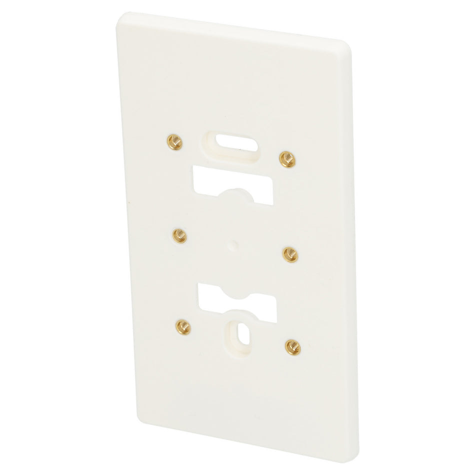 Q-Link Montageplaat 2-voudig Met Felsmoer M4 Polarwit-10001035
