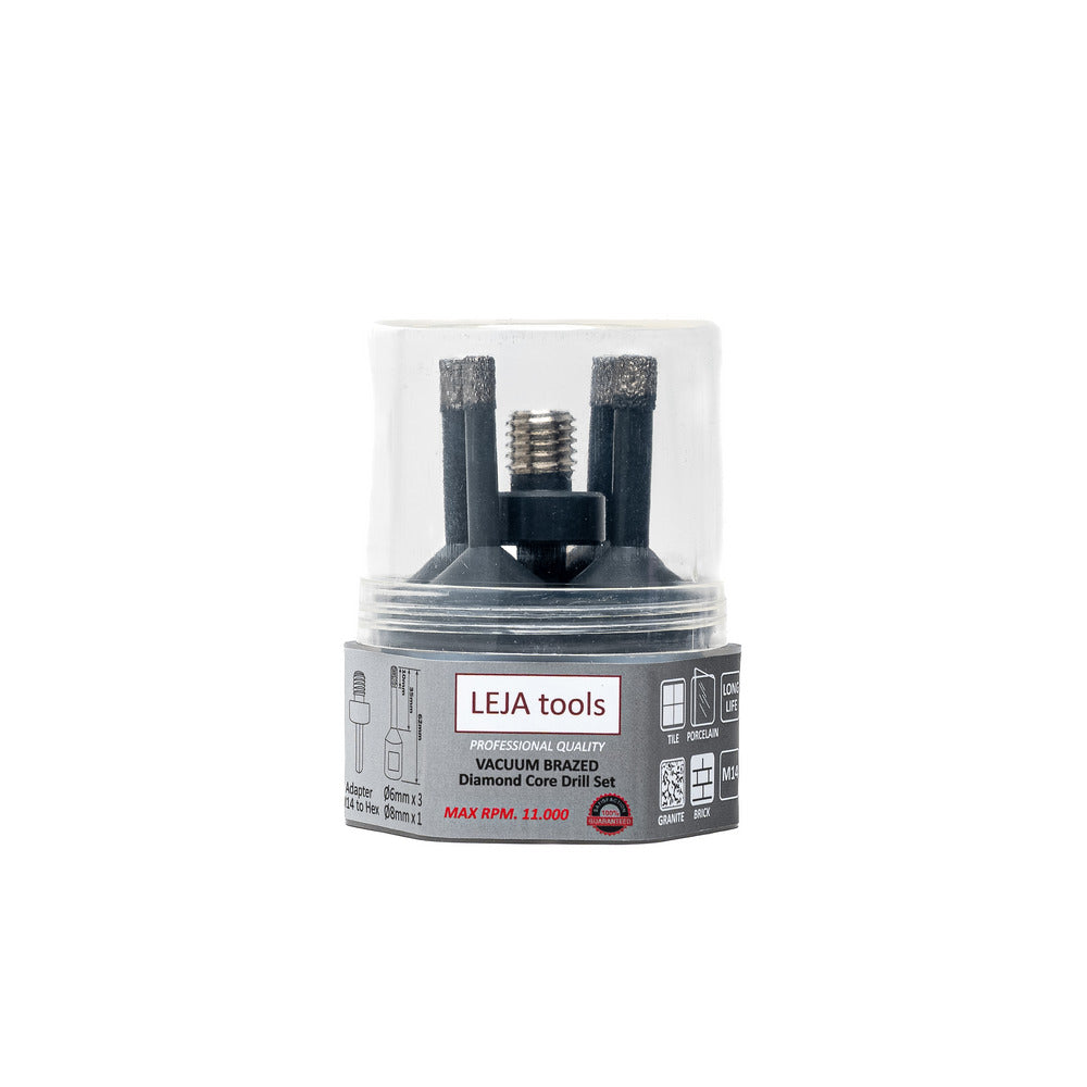 Leja Tools Tegelborenset M14 6-6-6-8mm Adapter-10001078