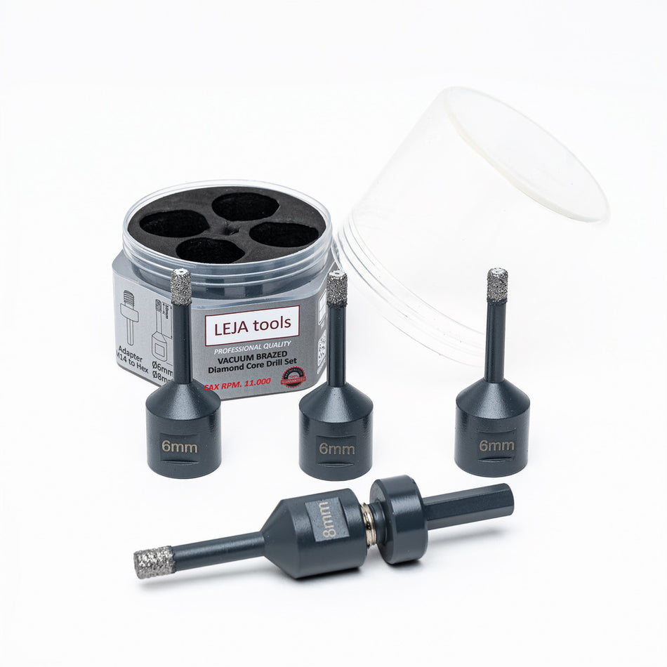 Leja Tools Tegelborenset M14 6-6-6-8mm Adapter-10001078