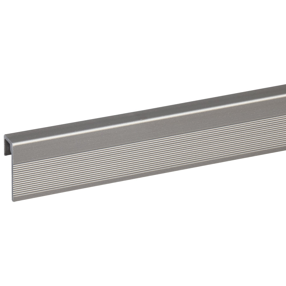 Eindprofiel SPC Paneel Wall End Titanium 4mm x 2800mm-10001139