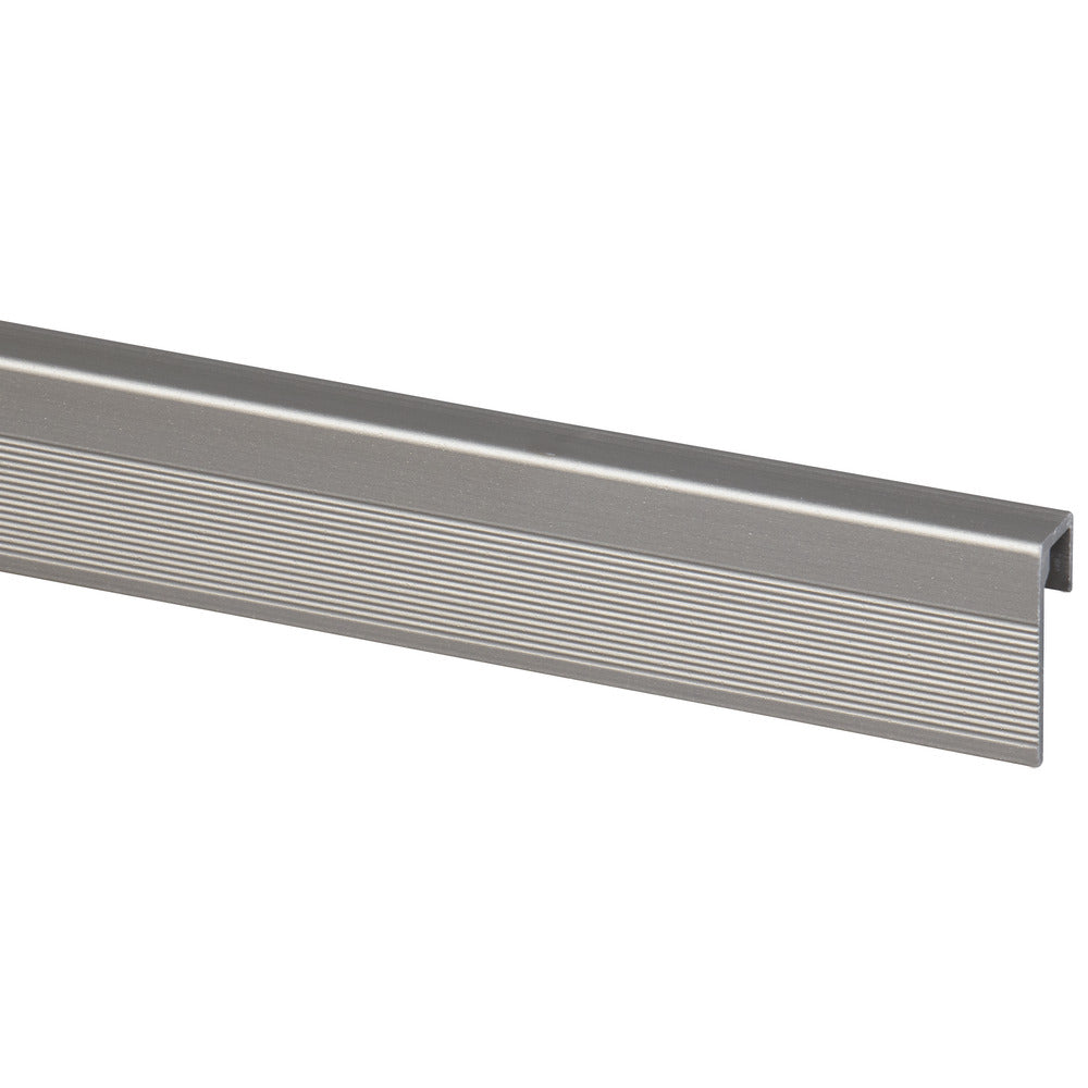 Eindprofiel SPC Paneel Wall End Titanium 4mm x 2800mm-10001139