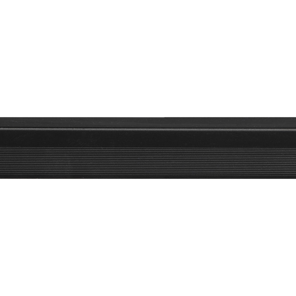 Eindprofiel SPC Paneel Wall End Zwart Mat 4mm x 2800mm-10001140