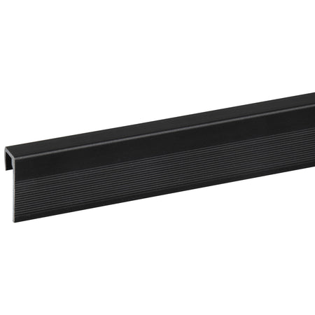 Eindprofiel SPC Paneel Wall End Zwart Mat 4mm x 2800mm-10001140
