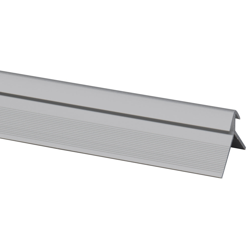 Profiel SPC Paneel Buitenhoek Wall Out Zilver 4mm x 2800mm-10001144