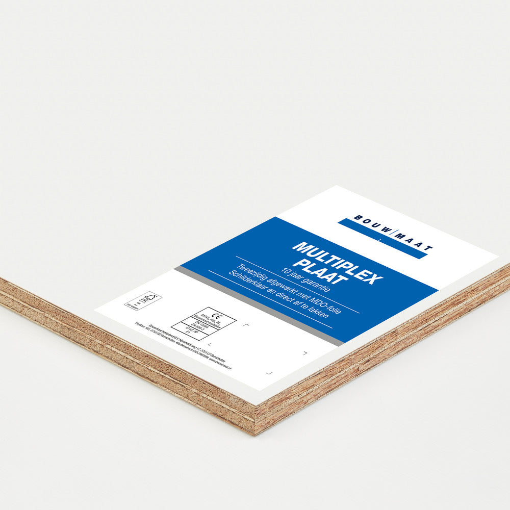 Bouwmaat Paint Multiplexplaat 15jr Garantie 2500x1220x10mm FSC Mix 70%-10002579