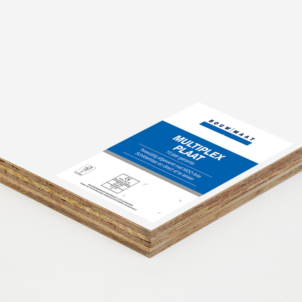 Bouwmaat Paint Multiplexplaat 15jr Garantie 2500x1220x15mm FSC Mix 70%-10002581