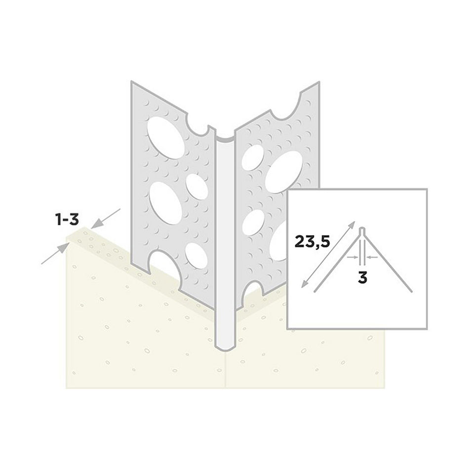 Ripstaal Hoekprofiel 1030 Plus Aluzink Stuckdikte 1-3mm-10003247