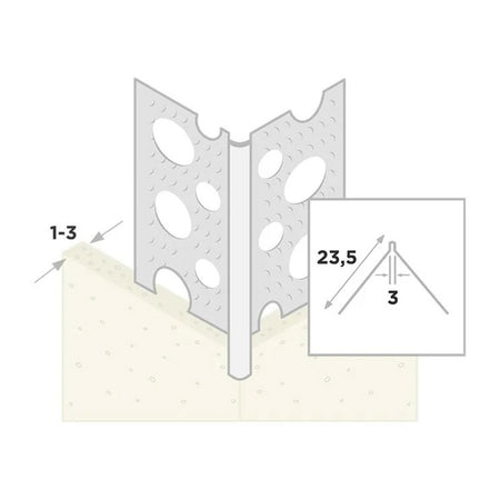 Ripstaal Hoekprofiel 1030 Plus Aluzink Stuckdikte 1-3mm-10003247