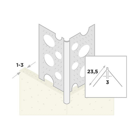Ripstaal Hoekprofiel 1030 Plus Aluzink Stuckdikte 1-3mm-10003248