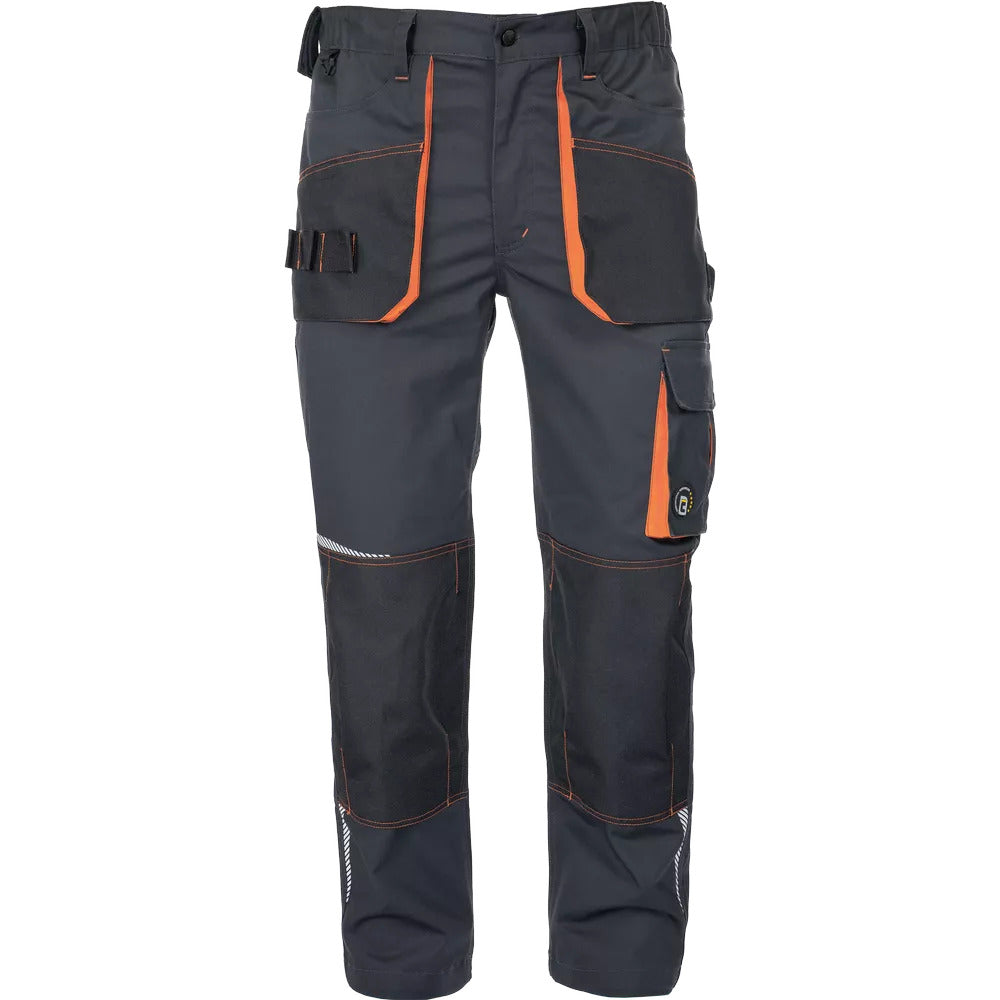 CERVA Lange Werkbroek Emerton Stretch Grijs Oranje-10003560