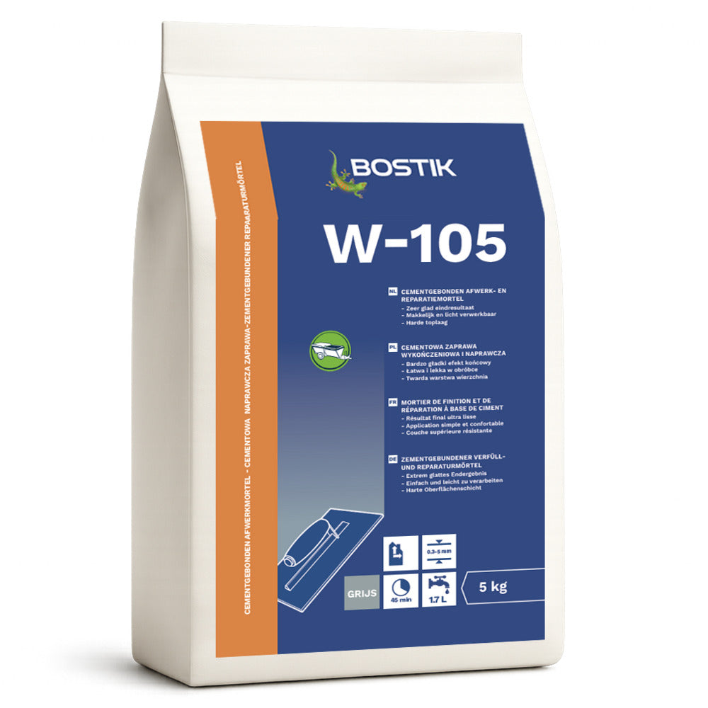 Bostik Afwerkmortel Stucco W105 0,3-5mm 5kg-10005129